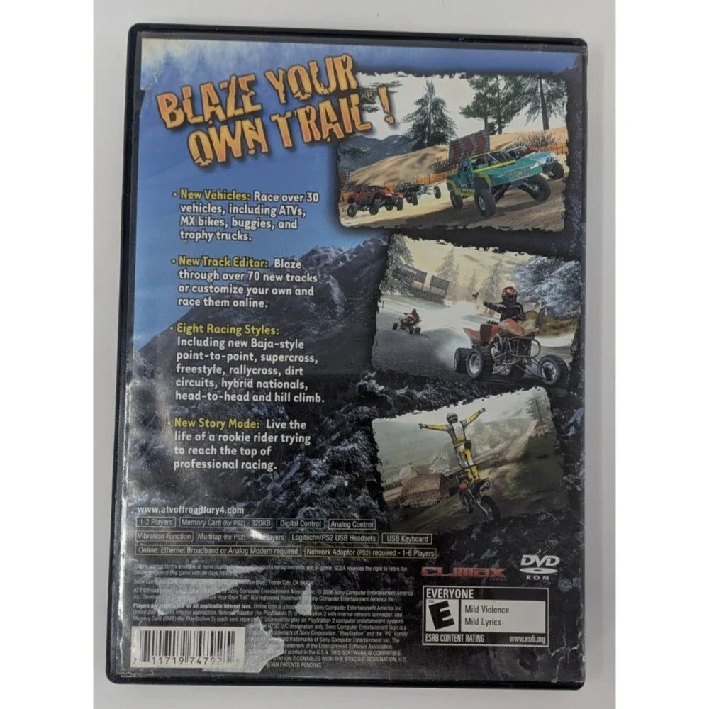 ATV Offroad Fury 4 Online Demo Disc (PS2) • NOT FOR RESALE • Sony 2006